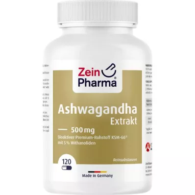 ASHWAGANDHA EXTRAKT 500 mg Kapseln, 120 St