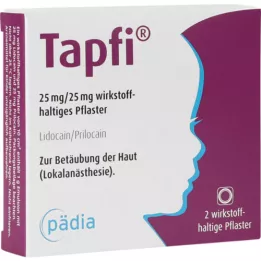 TAPFI 25 mg/25 mg wirkstoffhaltiges Pflaster, 2 St