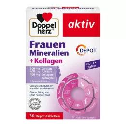 DOPPELHERZ Frauen Mineralien+Kollagen Depot Tabl., 30 St