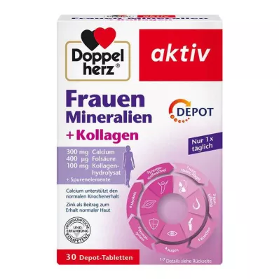 Doppelherz Frauen Mineralien + Kollagen Depot Tabletten , 30 St
