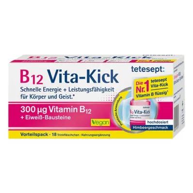 TETESEPT B12 Vita-Kick 300 µg Trinkamp.Vorteilspa., 18 St