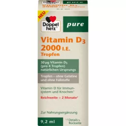 DOPPELHERZ Vitamin D3 2000 I.E. pure Tropfen, 9.2 ml