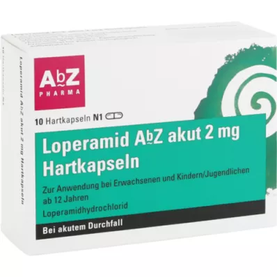 LOPERAMID AbZ akut 2 mg Hartkapseln, 10 St