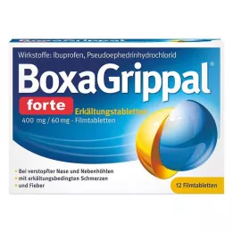 BOXAGRIPPAL forte Erkältungstab. 400 mg/60 mg FTA, 12 St