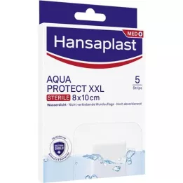 HANSAPLAST Aqua Protect Wundverb.steril 8x10 cm, 5 St