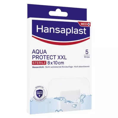 Hansaplast AQUA PROTECT XXL Wundverband steril 8x10 cm, 5 St