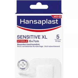 HANSAPLAST Sensitive Wundverband steril 6x7 cm, 5 St