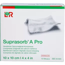 SUPRASORB A Pro Calciumalginat Kompr.10x10 cm, 10 St