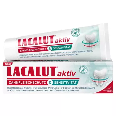 Lacalut aktiv Zahnfleischschutz &amp; Sensitivität, 75 ml