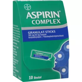 ASPIRIN Complex Granulat-Sticks 500 mg/30 mg Gran., 10 St