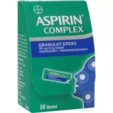 ASPIRIN Complex Granulat-Sticks 500 mg/30 mg Gran., 10 St