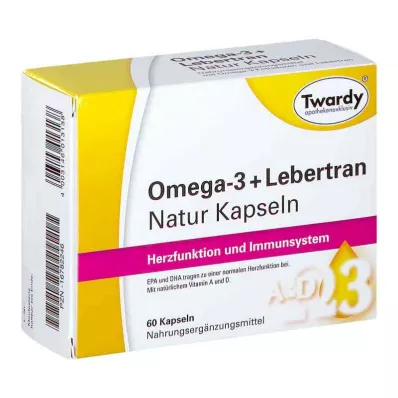Omega-3 + Lebertran Natur Kapseln (60 stk)