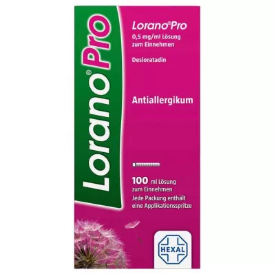 LORANOPRO 0,5 mg/ml Lösung zum Einnehmen, 100 ml LORANOPRO 0,5 mg/ml Lösung zum Einnehmen, 100 ml