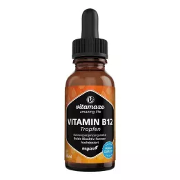 VITAMIN B12 100 µg hochdosiert vegan Tropfen, 50 ml