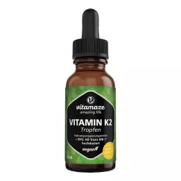 VITAMIN K2 MK7 Tropfen hochdosiert vegan, 50 ml