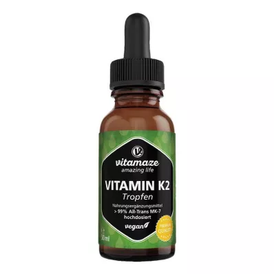 VITAMIN K2 MK7 Tropfen hochdosiert vegan, 50 ml