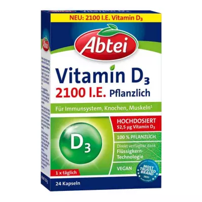 Abtei Vitamin D3 2100 I.e. Pflanzlich Kapseln (24 stk)