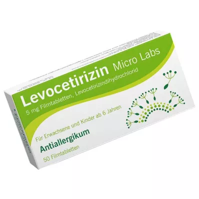 Levocetirizin Micro Labs 5 mg Filmtabletten, 50 St