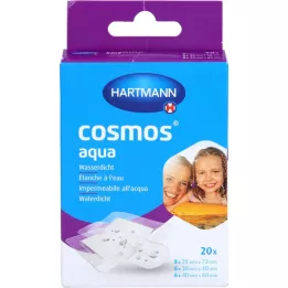 COSMOS aqua Pflasterstrips 3 Größen, 20 St