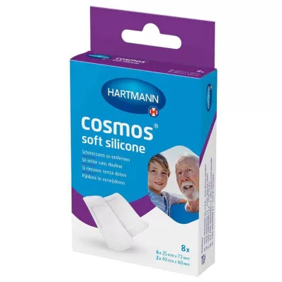 cosmos® soft silicone Pflaster 2 Größen, 8 St