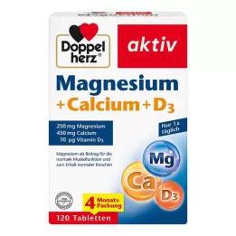 DOPPELHERZ Magnesium+Calcium+D3 Tabletten, 120 St