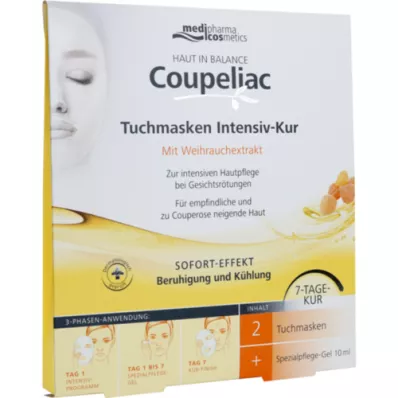 HAUT IN BALANCE Coupeliac Tuchmasken Intensiv-Kur, 1 St