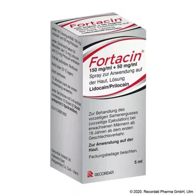 Fortacin 150 mg / ml + 50 mg / ml Spray z.Anw.a.Haut, 5 ml