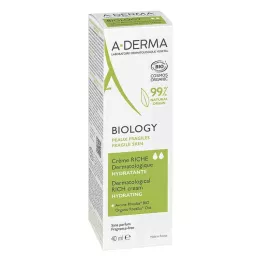 A-DERMA Biology Creme reichhaltig dermatologisch, 40 ml