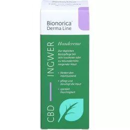 BIONORICA Derma Line Ingwer-CBD Handcreme, 50 ml