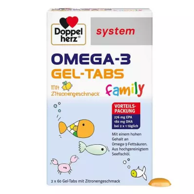 Doppelherz Omega-3 Gel-Tabs family system, 120 St