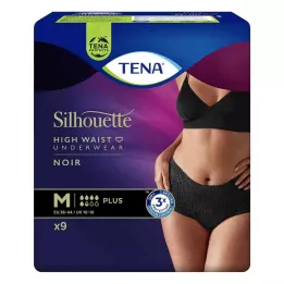 TENA SILHOUETTE plus M noir, 9 St