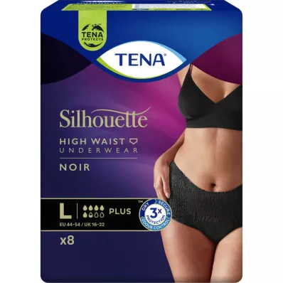 TENA SILHOUETTE plus L noir, 8 St