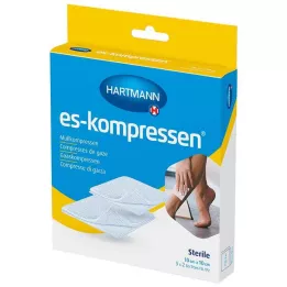 ES-KOMPRESSEN steril 10x10 cm 8fach 17fädig, 5X2 St