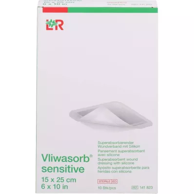 VLIWASORB sensitive 15x25 cm superabsorb.Wundverb., 10 St