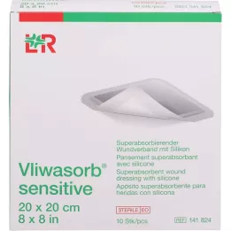 VLIWASORB sensitive 20x20 cm superabsorb.Wundverb., 10 St