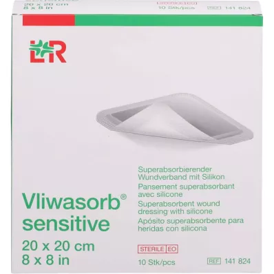 VLIWASORB sensitive 20x20 cm superabsorb.Wundverb., 10 St