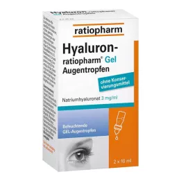 Hyaluron-Ratiopharm Gel Augentropfen, 2X10 ml