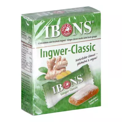 IBONS Ingwer Classic Box Kaubonbons, 60 g