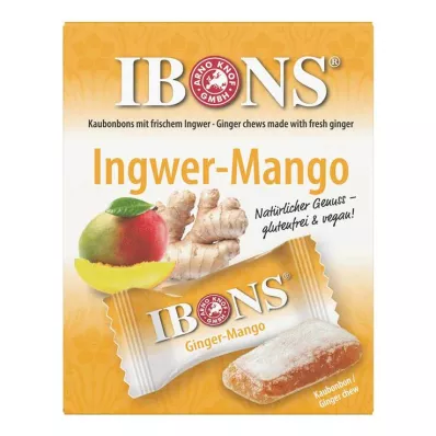 IBONS Ingwer Mango Box Kaubonbons, 60 g