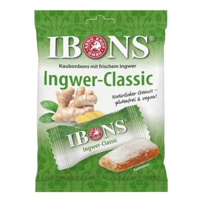 IBONS Ingwer Classic Tüte Kaubonbons, 92 g
