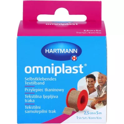 OMNIPLAST Fixierpflaster Textilgew.2,5 cmx5 m OTC, 1 St