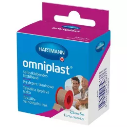 OMNIPLAST Fixierpflaster Textilgew.2,5 cmx5 m OTC, 1 St
