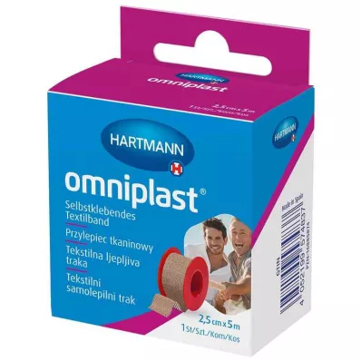 omniplast® Selbstklebendes Textilband 2,5 cm x 5 m, 1 St