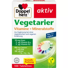 DOPPELHERZ Vegetarier Vitamine+Mineralstoffe aktiv, 100 St