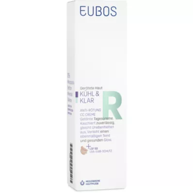 EUBOS KÜHL &amp; KLAR Anti-Rötung CC Creme LSF 50, 30 ml