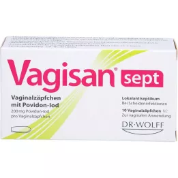 VAGISAN sept Vaginalzäpfchen mit Povidon-Iod, 10 St