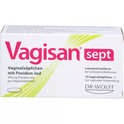 VAGISAN sept Vaginalzäpfchen mit Povidon-Iod, 10 St