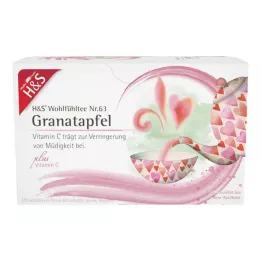 H&amp;S Granatapfel mit Vitamin C Filterbeutel, 20X2 g