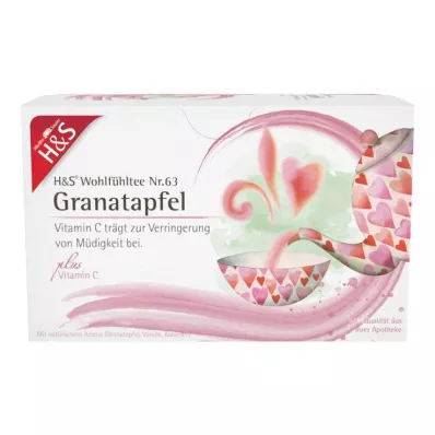 H&amp;S Granatapfel mit Vitamin C Filterbeutel, 20X2 g