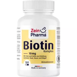 BIOTIN KOMPLEX 10 mg+Zink+Selen hochdosiert Kaps., 180 St